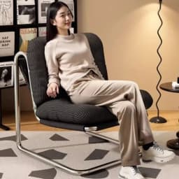 Modern Accent Chair, Mid-Century Style Lounge Chair with Metal Frame , Stylish Leisure Chair for Living Room, Bedroom