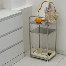 Modern Sofa Side Table Stainless Steel Coffee Table Living Room Corner Tables Multi Functional Storage Rack Kitchen Small Tables