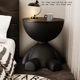 1pc bear shaped plastic multifunctional bedside table, easy to assemble, suitable for living room and bedroom storage