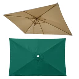 Outdoor Garden Parasol Large Umbrella Cover Beach Umbrella Sun Shade Waterproof Replacement Cover Sun Protection Without Frame