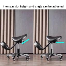 Ergonomic Adjustable Saddle Chair - Posture Corrective Kneeling Stool for Office Computer Desk Chair for Adults & Students