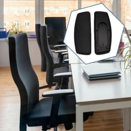 2Pcs Soft Office Chair Armrest Pads Wear Resistant Arm Cushion Elbow Rest Support Cover for Gaming Computer Chair Accessories