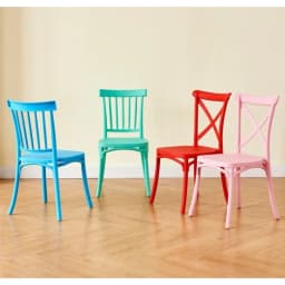 5PCS Children's Windsor Plastic Chair Home Dining Outdoor Party Living Room Plastic Back Stool Universal Design