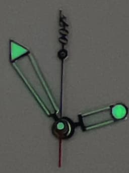 Watch accessories substitute Omega 007 watch hands green night light suitable for Japanese 8215/8200 and Mingzhu 2813