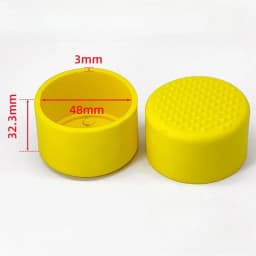 New 4pcs Yellow Square Tube And Round Tube Foot Pads/Pvc Soft Rubber Table And Chair Legs Anti Slip And Silent Protective Caps