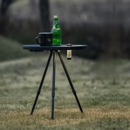Portable Picnic Camping Table Adjustable Small Round Table Outdoor Plastic Folding Table Lightweight Coffee Table