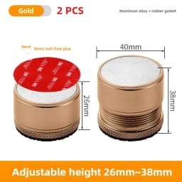 2/4pcs Metal Furniture Leg Booster Pad Bed Riser Height Adjustable Sofa Feet Floor Protector Wash Machine Leg