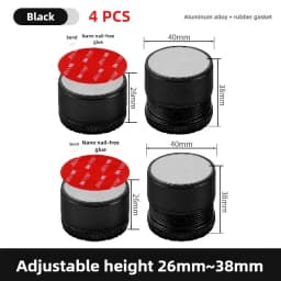 2/4pcs Metal Furniture Leg Booster Pad Bed Riser Height Adjustable Sofa Feet Floor Protector Wash Machine Leg