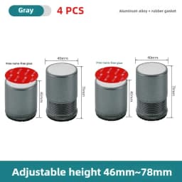 2/4pcs Metal Furniture Leg Booster Pad Bed Riser Height Adjustable Sofa Feet Floor Protector Wash Machine Leg