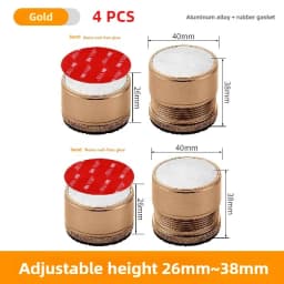 2/4pcs Metal Furniture Leg Booster Pad Bed Riser Height Adjustable Sofa Feet Floor Protector Wash Machine Leg