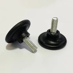 4Pcs Black White Iron Plastic Furniture Table Chair Sofa Leg Feet Adjustable Leveler Glide Slide Pad M6 M8