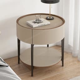 Unique Design Bedside Table Modern Aesthetic Italian Luxury Style Nightstands Drawers Storage Mesita De Noche Bedroom Furniture