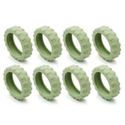 8PCS/Set Suitcase Parts Axles Travel Luggage Caster Shoes Silicone with Silent Sound Luggage Wheels Protector Reduce Noise