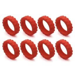 8PCS/Set Suitcase Parts Axles Travel Luggage Caster Shoes Silicone with Silent Sound Luggage Wheels Protector Reduce Noise