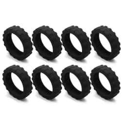 8PCS/Set Suitcase Parts Axles Travel Luggage Caster Shoes Silicone with Silent Sound Luggage Wheels Protector Reduce Noise