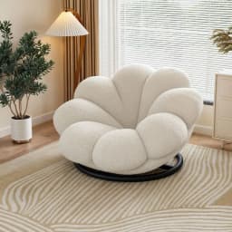 Flowers, Petals, Lazy, Sofa, Balcony, Cream Wind, Bedroom, Balcony, Sofa Chair 360 Degree Rotation, Chair Living Room Recliner