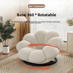 Flowers, Petals, Lazy, Sofa, Balcony, Cream Wind, Bedroom, Balcony, Sofa Chair 360 Degree Rotation, Chair Living Room Recliner