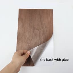 Self-adhesive Natural Wood Veneer Black Walnut for Furniture DIY Cupboard Door Repair, Furniture Veneer 55*250cm（W*L）