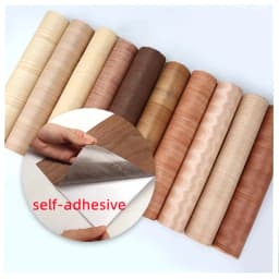 Self-adhesive Natural Wood Veneer Black Walnut for Furniture DIY Cupboard Door Repair, Furniture Veneer 55*250cm（W*L）