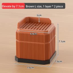 Adjustable-Height Square Furniture Risers: High Load-Bearing, Triple Anti-Slip, Ideal For Sofa, Table And Chair Leg Protection