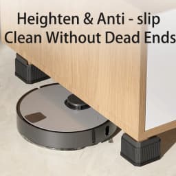 Adjustable-Height Square Furniture Risers: High Load-Bearing, Triple Anti-Slip, Ideal For Sofa, Table And Chair Leg Protection