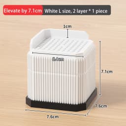 Adjustable-Height Square Furniture Risers: High Load-Bearing, Triple Anti-Slip, Ideal For Sofa, Table And Chair Leg Protection