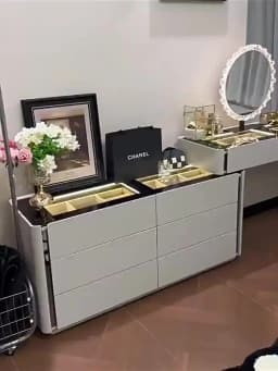 Dressing Table Chest of Drawers for Bedroom Sets Modern Vanity with Mirror Jewelry Cabinet Stool Makeup Console Chests Vanity