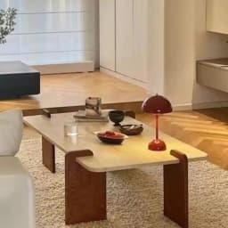 Nordic Coffee Table Wooden Center Tables Simple Modern Tea Table Multifunctional Luxury Living Room Tables Interior Furniture