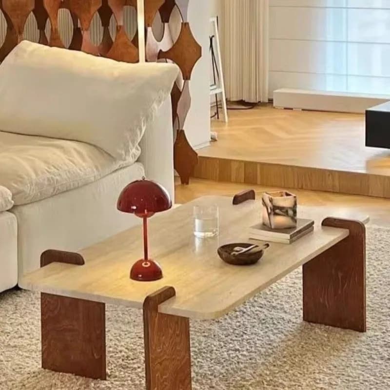 Nordic Coffee Table Wooden Center Tables Simple Modern Tea Table Multifunctional Luxury Living Room Tables Interior Furniture