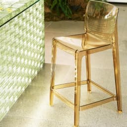 Clear Acrylic Modern Bar Stool Ergonomic Counter Height Chair Stylish Kitchen Island Seating for Home Furniture & Cafe Decor