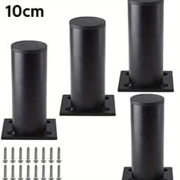4pcs Furniture Legs Thickened Aluminum Alloy Cabinet Legs With Screws Adjustable Feet For Cupboard Sofa Kitchen Couch Bookcase