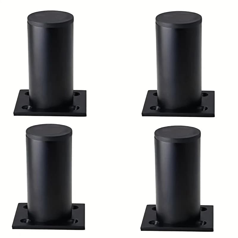 4pcs Furniture Legs Thickened Aluminum Alloy Cabinet Legs With Screws Adjustable Feet For Cupboard Sofa Kitchen Couch Bookcase