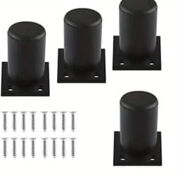 4pcs Furniture Legs Thickened Aluminum Alloy Cabinet Legs With Screws Adjustable Feet For Cupboard Sofa Kitchen Couch Bookcase