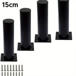 4pcs Furniture Legs Thickened Aluminum Alloy Cabinet Legs With Screws Adjustable Feet For Cupboard Sofa Kitchen Couch Bookcase