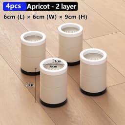 Stackable Furniture Heightening Foot Pads: Table Foot Pads, Tea Table & Cabinet Base Risers, Bed Leg Heightening Pads