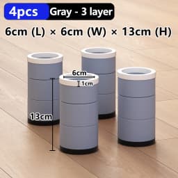 Stackable Furniture Heightening Foot Pads: Table Foot Pads, Tea Table & Cabinet Base Risers, Bed Leg Heightening Pads