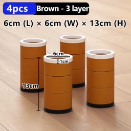 Stackable Furniture Heightening Foot Pads: Table Foot Pads, Tea Table & Cabinet Base Risers, Bed Leg Heightening Pads