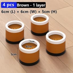 Stackable Furniture Heightening Foot Pads: Table Foot Pads, Tea Table & Cabinet Base Risers, Bed Leg Heightening Pads