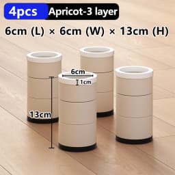 Stackable Furniture Heightening Foot Pads: Table Foot Pads, Tea Table & Cabinet Base Risers, Bed Leg Heightening Pads