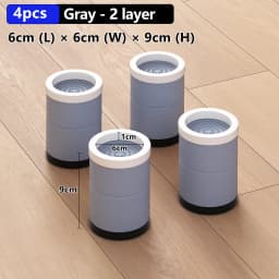 Stackable Furniture Heightening Foot Pads: Table Foot Pads, Tea Table & Cabinet Base Risers, Bed Leg Heightening Pads