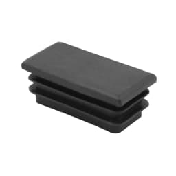 1-40Pcs Black Plastic Blanking End Caps Rectangular Pipe Tube Cap Insert Plugs Bung Furniture Tables Chairs Foot Pads Protectors