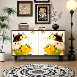 chest of drawers, bedroom multi-functional locker, dining side , living room wall storage