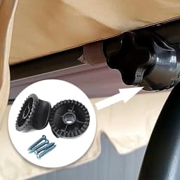 Garden Swing Fittings Swing Chair Canopy Bracket Replacement Outdoor Rustproof Repair Tool Courtyard Swing Frame Component Set