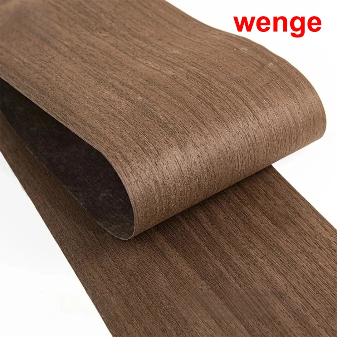 20x250cm Natural Wenge Straight Grain Wood Veneer for Furniture Making, Interior Design & Decorative Surface Projects