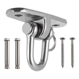 360 Rotating Swing Hangers Set 304 Stainless Steel Hanging Brackets Hammock Chair Hooks Ceiling Wall Mount Heavy Duty