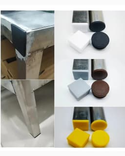 100x100mm Black/White Plastic Square Plug Furniture Table and Chair Foot Square Tube Plug End Cap Tube Pipe Insert Plug