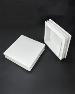 100x100mm Black/White Plastic Square Plug Furniture Table and Chair Foot Square Tube Plug End Cap Tube Pipe Insert Plug