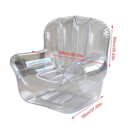Inflatable Chair Inflatable Air Sofa Outdoor Chair Ergonomic Transparent Sofa Couch Furniture for Bedroom Travel Poolside