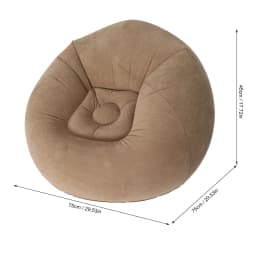 ZK20 Inflatable Lounge Chair Portable Sofa Couch for Living Room Bedroom Balcony Reading Room Gray