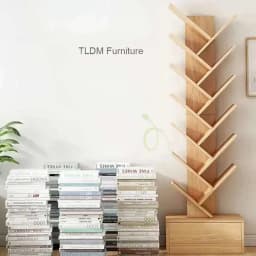 Multi-layer Bookcases for Study Modern Density Board Tree-shaped Small Bookshelf Creative Simple Designer Bookcase for Office